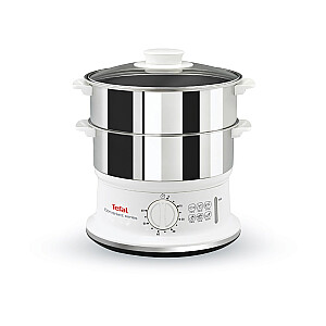 Tefal VC1451 garų viryklė 2 krepšiai Laisvai stovinti 900 W Balta, Nerūdijantis plienas