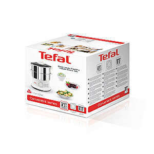 Tefal VC1451 garų viryklė 2 krepšiai Laisvai stovinti 900 W Balta, Nerūdijantis plienas