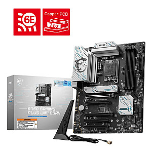 MSI B760 GAMING PLUS WIFI DDR4 motininė plokštė Intel B760 LGA 1700 ATX