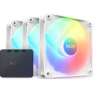 Nzxt F120 RGB ventiliatorius Core 3-paketas + Hub (RF-C12TF-W1)