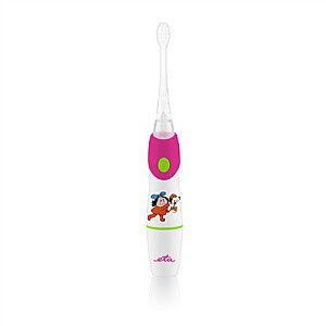 ETA For kids Sonetic 0710 90010 Звуковая зубная щетка, Белый / розовый, Звуковая технология, 2, Количество насадок в комплекте 2