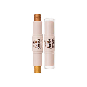 Highlighter Cream Duo Chisel Cheeks Gold/Bronze 6,3g