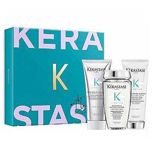 KERASTASE SET Symbiose attīrošais un mitrinošais šampūns 250ml + matu un galvas ādas kondicionieris 200ml + mikro-pīlings 200ml