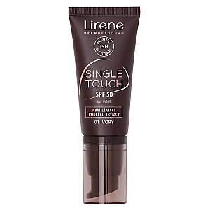 LIRENE Single Touch SPF50 mitrinošs tonālais krēms 01 Ivory 30ml