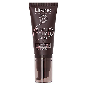 LIRENE Single Touch SPF50 увлажняющая тональная основа с высоким покрытием 02 Natural 30ml