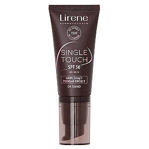 LIRENE Single Touch SPF50 mitrinošs tonālais krēms 04 Smilšu 30ml