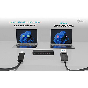 i-tec Universal 6x 4K/60Hz Display Docking Station 2xDP 2xHDMI 2xVideo USB-C LAN 2.5Gbps Audio Card Reader 8x USB Power Delivery 140W - Док-станция