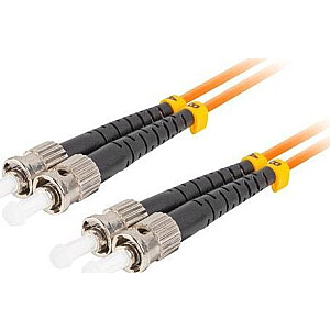 Lanberg PATCHCORD FIBER MM ST/UPC-ST/UPC DUPLEX 3.0MM OM2 50/125 LSZH 1M ОРАНЖЕВЫЙ LANBERG