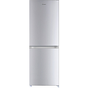 Candy CCG1L314ES Refrigerator, E, Free standing, Combi, Height 144 cm, Fridge net 109 L, Freezer net 48 L, Silver