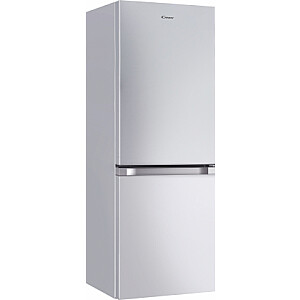 Candy CCG1L314ES Refrigerator, E, Free standing, Combi, Height 144 cm, Fridge net 109 L, Freezer net 48 L, Silver