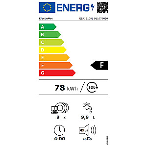 Iebūvējamā trauku mazgājamā mašīna Electrolux EEA22100L