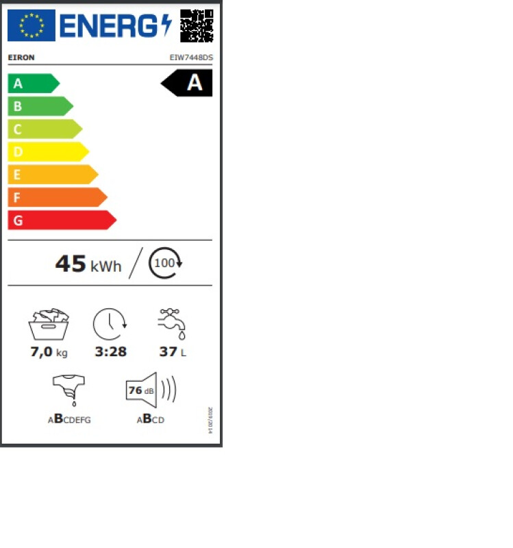 Veļas mašīna EIRON EEIW7448DS