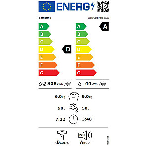 Стиральная машина с сушкой Samsung WD90DB7B85GWU4