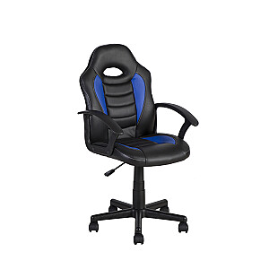 Biroja krēsls FORMULA-1, melns / zils