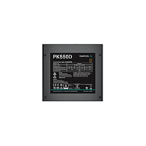 DeepCool PK550D maitinimo šaltinis 550 W 20+4 pin ATX Juodas