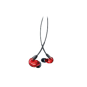 Shure SE215SPE-RD-EFS - In-ear ausinės su vienu garsiakalbiu ir 3.5mm kabeliu (raudonos)