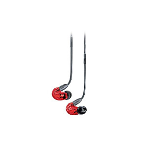 Shure SE215SPE-RD-EFS - In-ear ausinės su vienu garsiakalbiu ir 3.5mm kabeliu (raudonos)