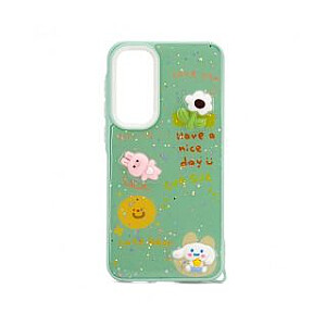 iLike Samsung Galaxy A35 EPOXY CARTOON COVER Šviesiai žalia