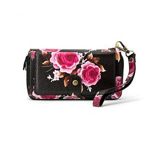 Evelatus Universal Wallet Zipper Design Flower Black