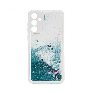 iLike Samsung Galaxy A55 Silicone Case Water Glitter Blue