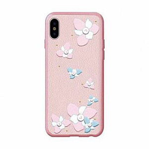 Devia Apple iPhone X Flower Embroidery Case Lanya Black