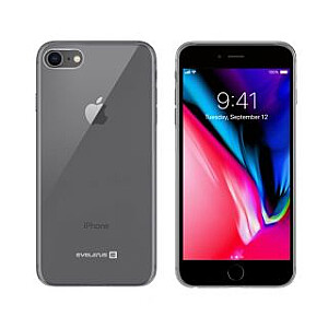 Evelatus Apple iPhone 7/8/SE2020/SE2022 Aiškus Silikoninis Dėklas 1.5mm TPU Skaidrus