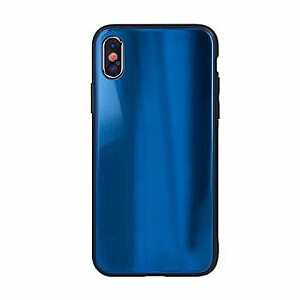 GreenGo Huawei P30 Aurora Glass TPU dėklas Tamsiai mėlynas