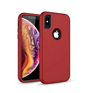 iLike Samsung Samsung Galaxy A50 Defender Solid 3in1 case Red