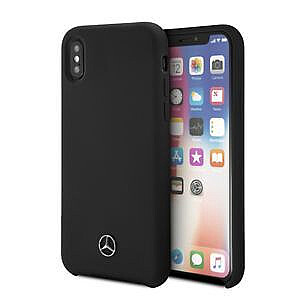 Mercedes-Benz Apple iPhone XR Liquid Silicone Case Black