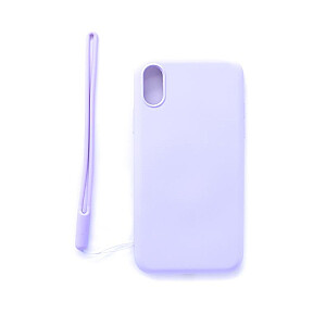 Evelatus Apple iPhone X/XS Soft Touch Silicone Case with Strap Purple