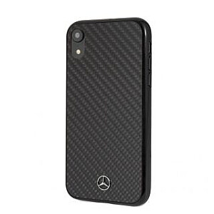 Mercedes-Benz Apple iPhone XR Hard Case Real Carbon Fiber Black