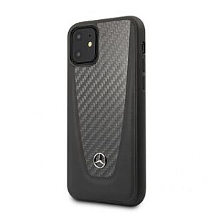 Mercedes-Benz Apple iPhone 11 Hard Case Leather Carbon Fiber Black