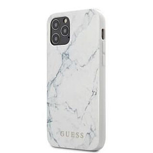 Guess Apple iPhone 12 mini 5.4'' PC/TPU Marble Cover White