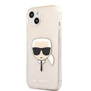 Karl Lagerfeld Apple iPhone 13 TPU Full Glitter Head Case Gold