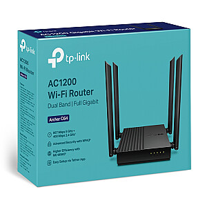 МАРШРУТИЗАТОР WRL 1200MBPS 1000M 4P / ДВОЙНОЙ ПОЛОСЫ ARCHER C64 TP-LINK