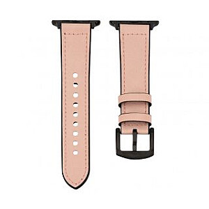 Connect Universal Watch 42/44/45mm Silicone patch Leather Strap (132mm M/L) Pink Sand