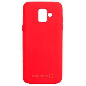 Evelatus Samsung A6 2018 Nano Silicone Case Soft Touch TPU Red