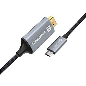 Evelatus Universal Data Cable HDMI to Type C TPC04 Black