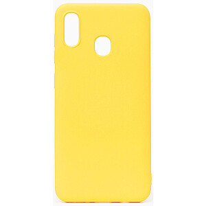 Evelatus Samsung Galaxy A20E Nano Silicone Case Soft Touch TPU Yellow