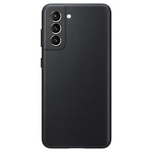 Samsung Galaxy S21 Plus Leather Cover Black