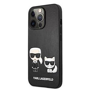 Karl Lagerfeld iPhone 13 Pro Max Karl&amp;Choupette PU Leather Case Black