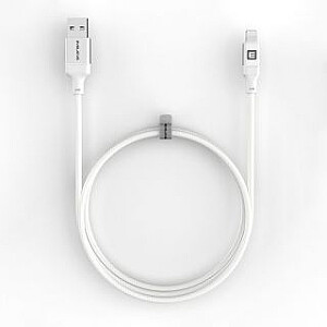 Evelatus USB A to Lightning, Cable 1.2M ( MFI11CL )Aluminum housing braiding White