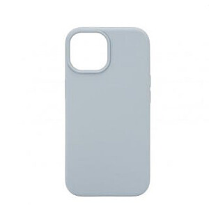 Connect Apple iPhone 15 Premium Magsafe Soft Touch Silicone Case New Function Grey Blue