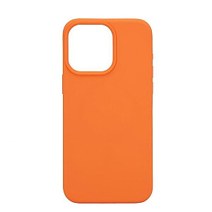 Connect Apple iPhone 15 Pro Max Premium Magsafe Soft Touch Silicone Case New Function Orange