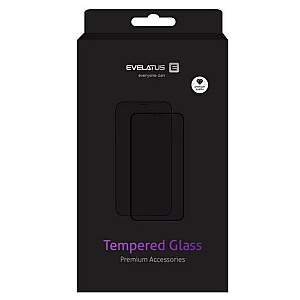 Evelatus Samsung Galaxy A55 2.5D Full Cover Japan Glue Glass Anti-Static Black