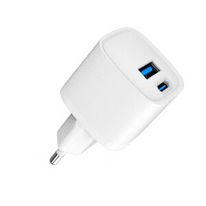 Evelatus USB-A и USB-C 30W Max / EU зарядное устройство белое