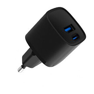 Evelatus USB-A и USB-C 30W Max / EU зарядное устройство Черное