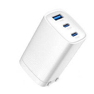 Evelatus 65W Max Fast Charger CN USB-C1/USB-C1/USB-A Белый