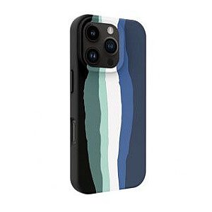 Evelatus Apple iPhone 16 Pro Multi-Colored Silicone Case With MagSafe Aqua Blue