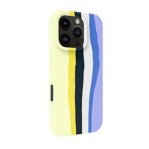 Evelatus Apple iPhone 16 Pro Max Multi-Colored Silicone Case With MagSafe Ceramic White